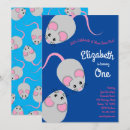 Search for cute mouse birthday invitations Mice