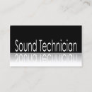 Search for sound engineer business cards Audio