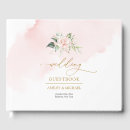 Search for rose gold wedding guest books Watercolor
