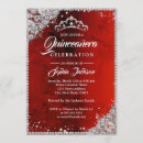 Search for quinceanera red silver Tiara