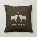 Search for pug cushions Silhouette