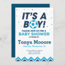 Search for soccer baby shower invitations Blue