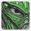Search for black alien stickers Green