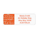 Search for martini return address labels Fun