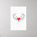 Search for angel wings canvas prints Heart