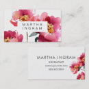 Search for watercolor flowers business cards Trendy