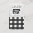 Search for farmhouse business cards Buffalo plaid
