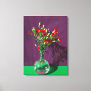 Search for red flower canvas prints Garden