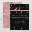 Search for rose gold and black invitations Girly