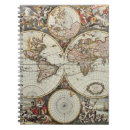 Search for old world map notebooks Globe