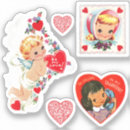 Search for retro valentine stickers Cute