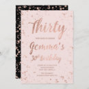 Search for faux rose gold confetti invitations Typography