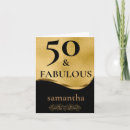 Search for 50 fabulous 50th birthday cards Black