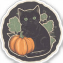 Search for cute black kitten stickers Vintage