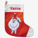 Search for pomeranians christmas stockings Red