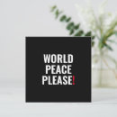 Search for world peace cards No war