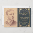 Search for vintage funeral invitations In loving memory
