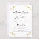 Search for gold and brown wedding invitations Botanical