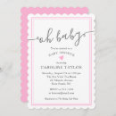 Search for heart baby girl shower invitations Modern