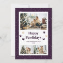 Search for animal print christmas cards Happy pawlidays