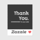 Search for thank you for your order stickers Small business
