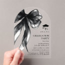 Search for trendy graduation invitations Black and white