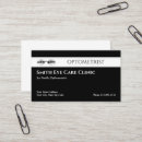 Search for optical business cards Eye wear