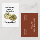 Search for pumpkin business cards Professional