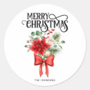 Search for poinsettia flowers stickers Merry