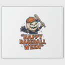 Search for vintage baseball wrapping paper Halloweengifts