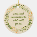 Search for friendship quote christmas tree decorations For her