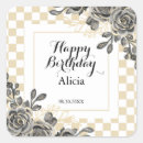 Search for black box pattern stickers Happy birthday