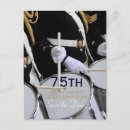 Search for 75th birthday save the date postcards For him