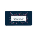 Search for navy and grey return address labels Blue