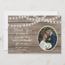 Search for barn wood string lights thank you cards Elegant