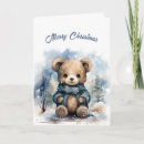 Search for brown bear christmas cards Blue