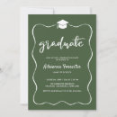 Search for green graduation invitations Cute