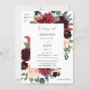 Search for blush and burgundy wedding invitations Floral