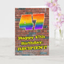 Search for 47th birthday cards 47 years old