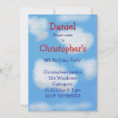 Search for cloud birthday invitations Blue sky