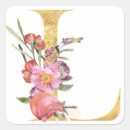Search for monogram letter l stickers Gold