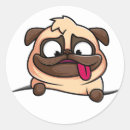 Search for funny pugs stickers Adorable