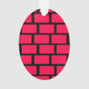 Search for brick wall christmas tree decorations Red