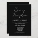 Search for evening invitations Black and white