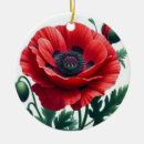 Search for poppy flower christmas tree decorations Botanical