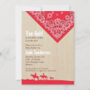 Search for red bandana invitations Shower
