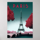 Search for paris travel posters White