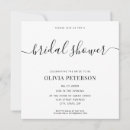 Search for black and white bridal shower invitations Script