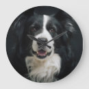 Search for black and white face clocks Dog lover