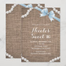 Search for burlap sweet 16 invitations Party